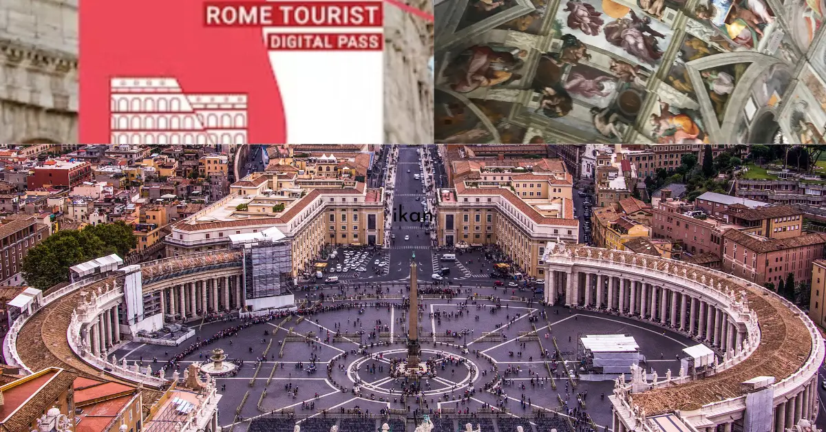 rom-petersplatz-sixtinsiche-kapelle-innen-und-rom-tourist-card